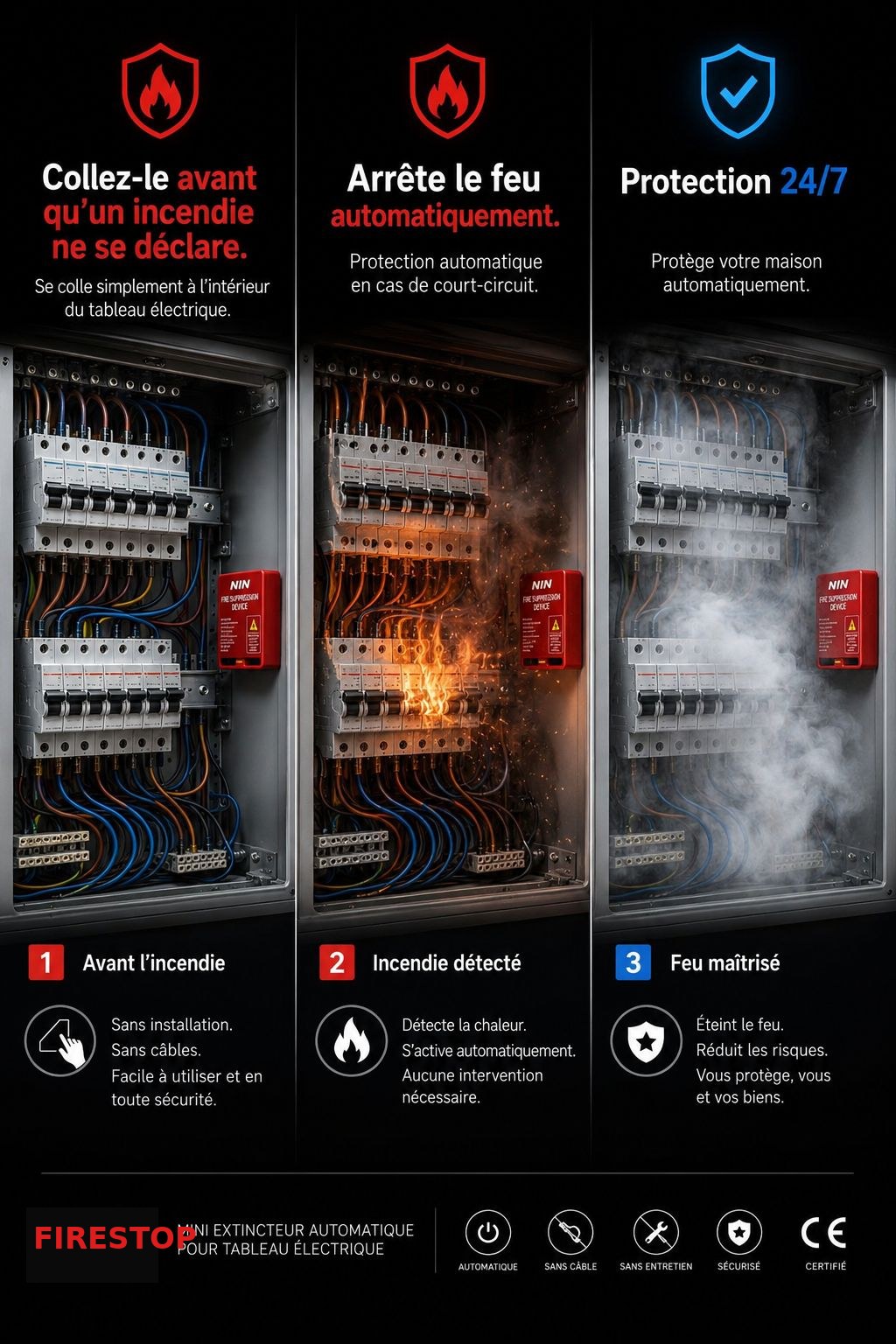 Firestop - Avant/Pendant/Après l'incendie
